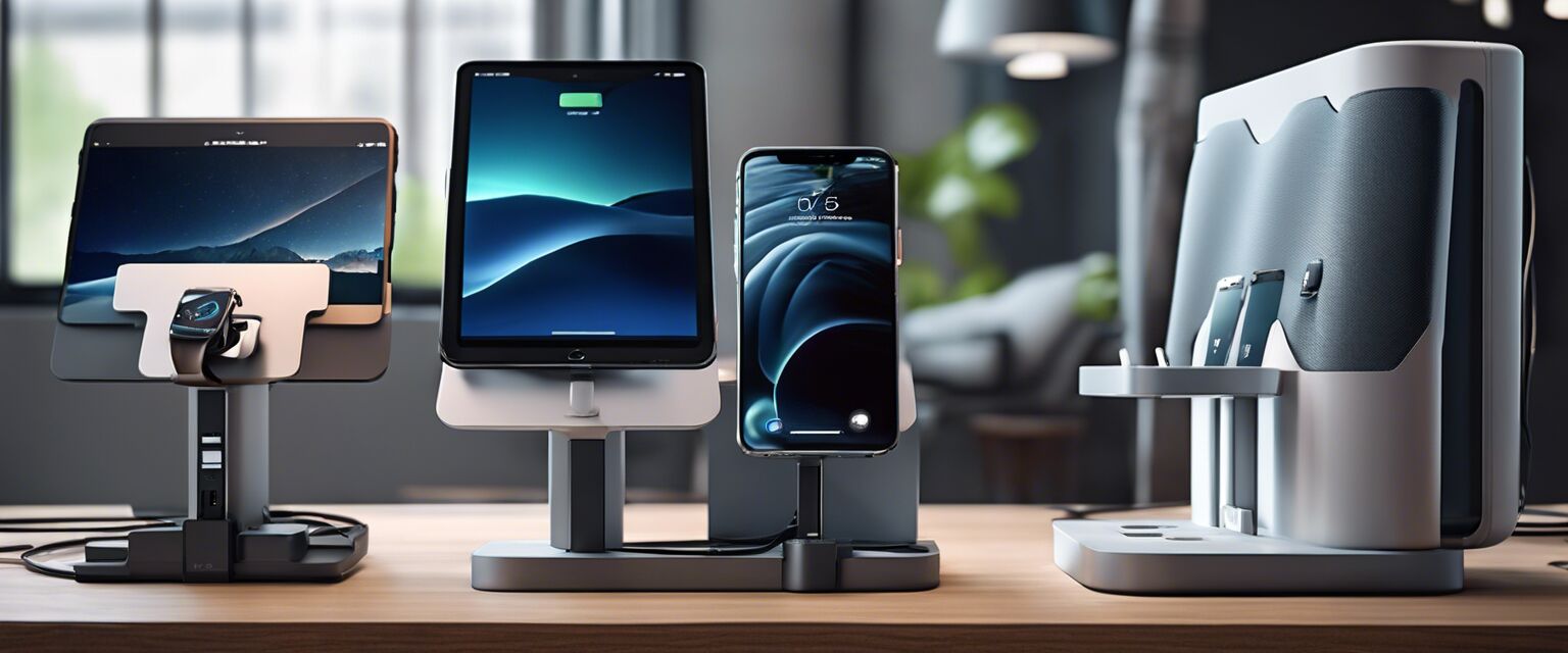 Different types of multi-device charging stations