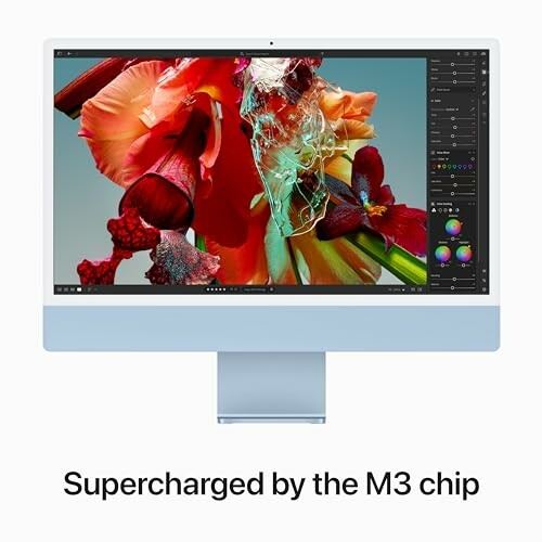 iMac showcasing vibrant display with M3 chip